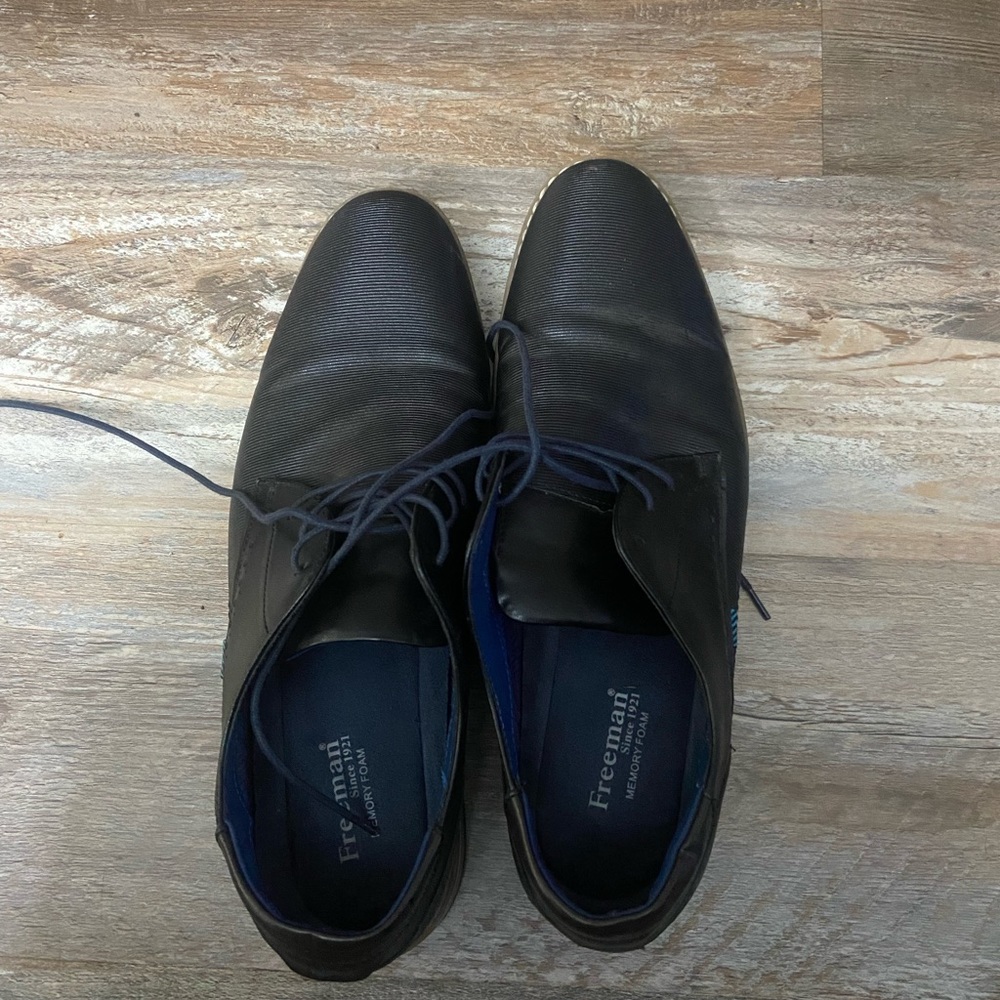 Men Freeman Franco Size 11  Navy Oxford Shoes